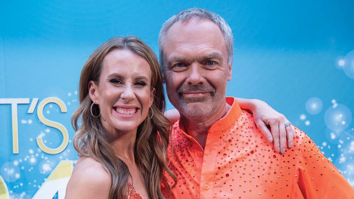 Cecilia Ehrling og Jan Björklund i "Lets Dance" på TV4 i 2020.
