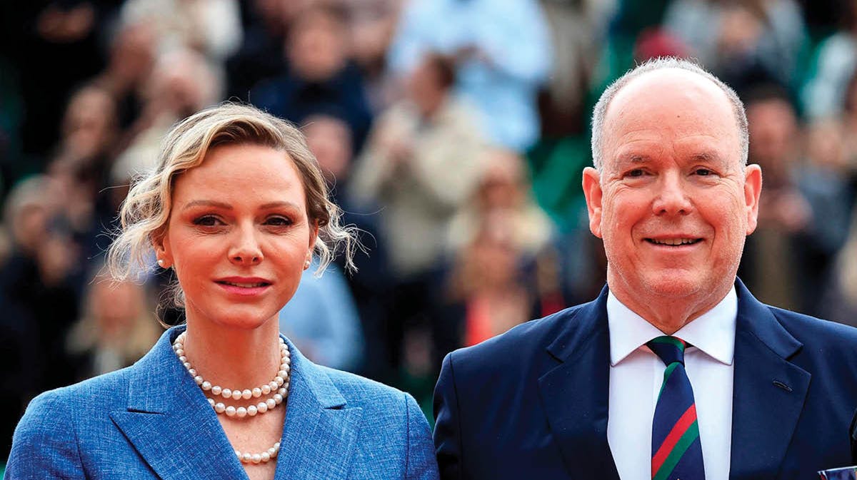 Fyrstinde Charlene og fyrst Albert.