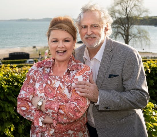 Jeanne Boel med sin mand Klaus Kristensen.