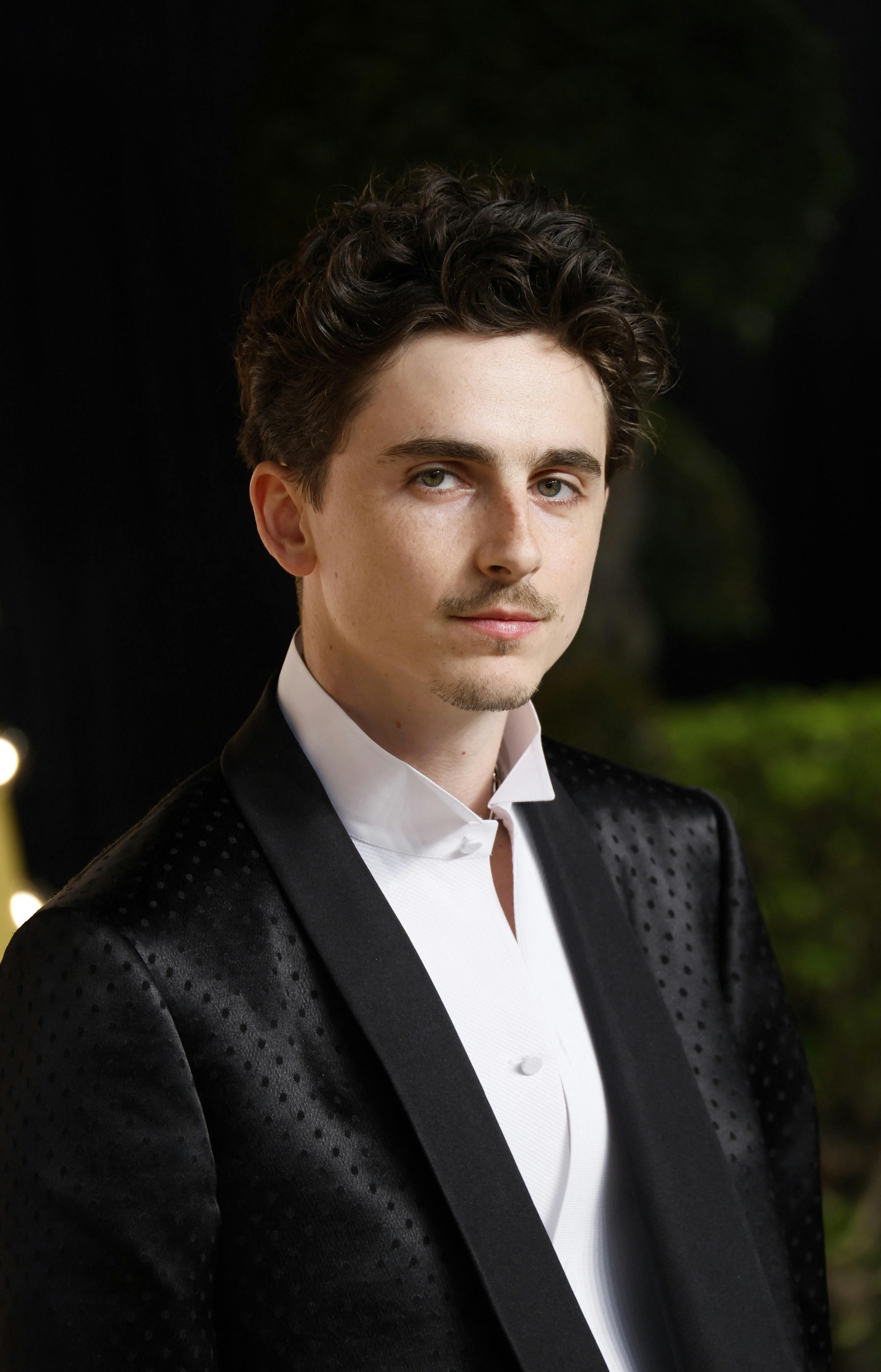Timothee Chalamet arrives at the Vanity Fair Oscars party after the 97th Academy Awards, in Beverly Hills, California, U.S., March 2, 2025. REUTERS/Danny Moloshok