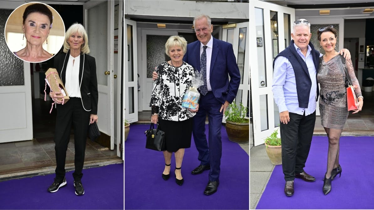 Gæster til Inge Juul Hansens 80-års fødselsdag.