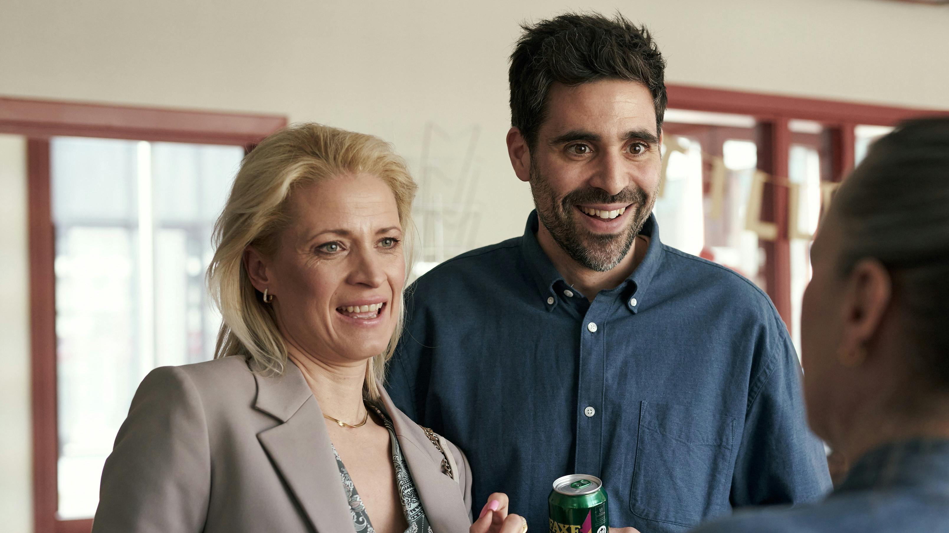 Ægteparret Pernille og Patrick i TV 2-serien "Løgnen". 