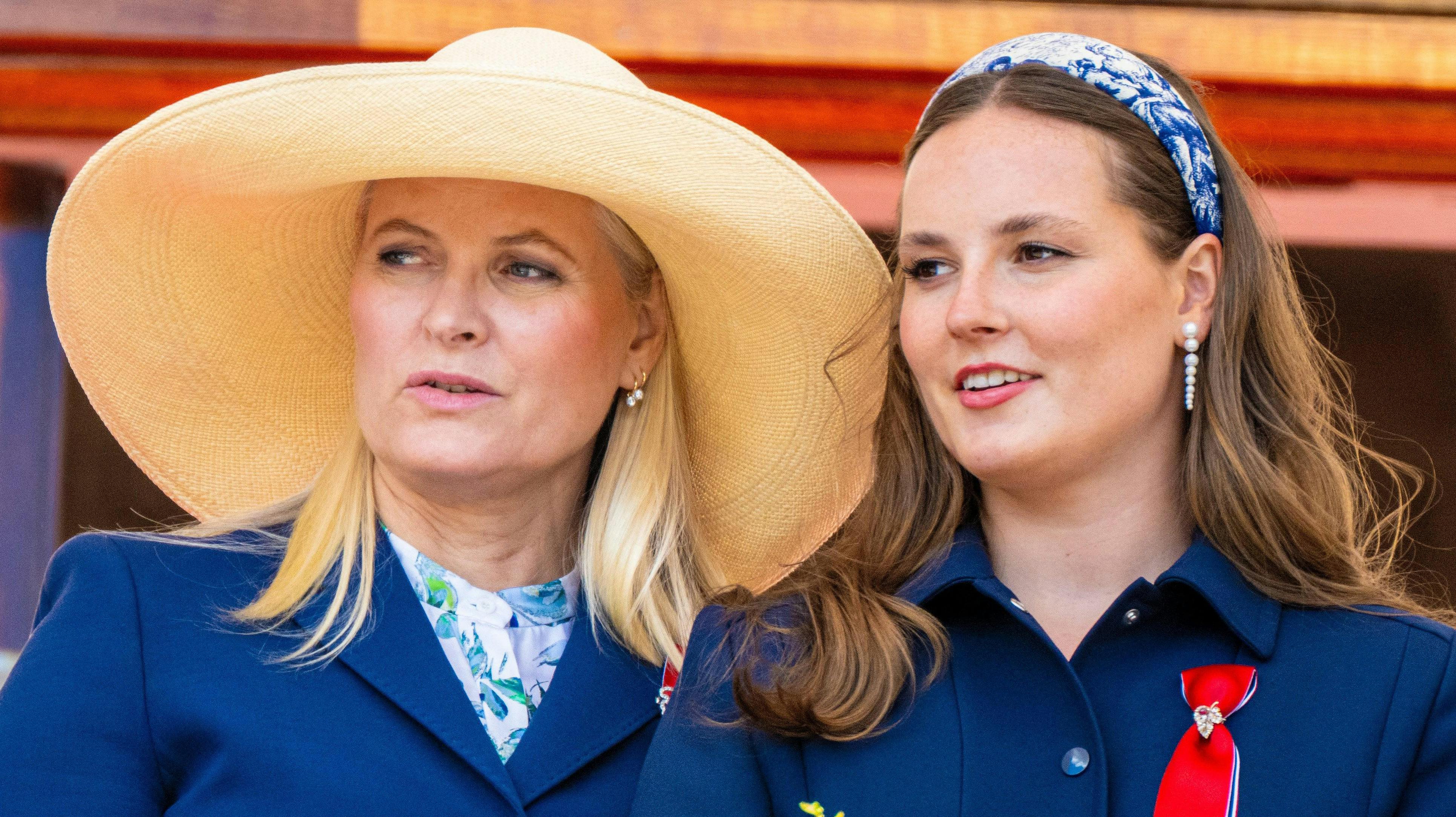 Kronprinsesse Mette-Marit og prinsesse Ingrid Alexandra. 