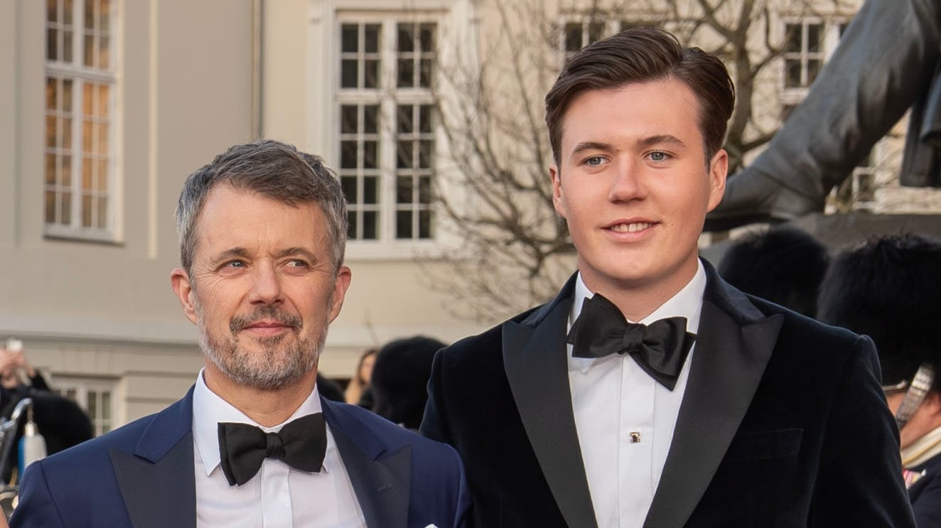 Kong Frederik og kronprins Christian.