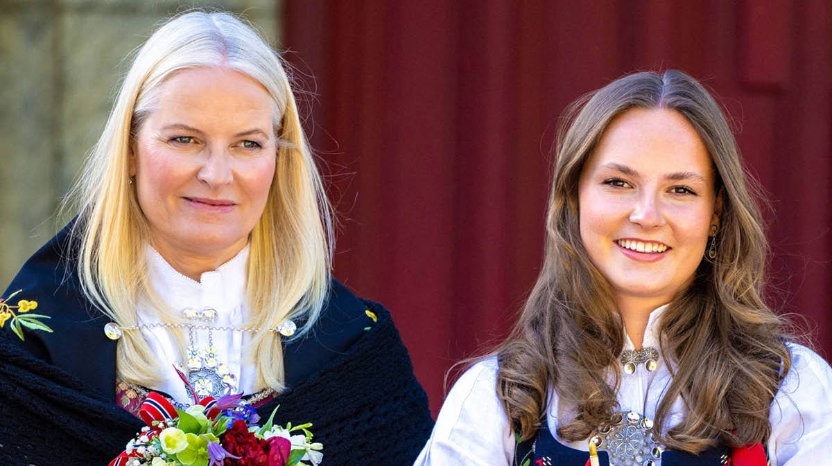Kronprinsesse Mette-Marit og prinsesse Ingrid Alexandra.