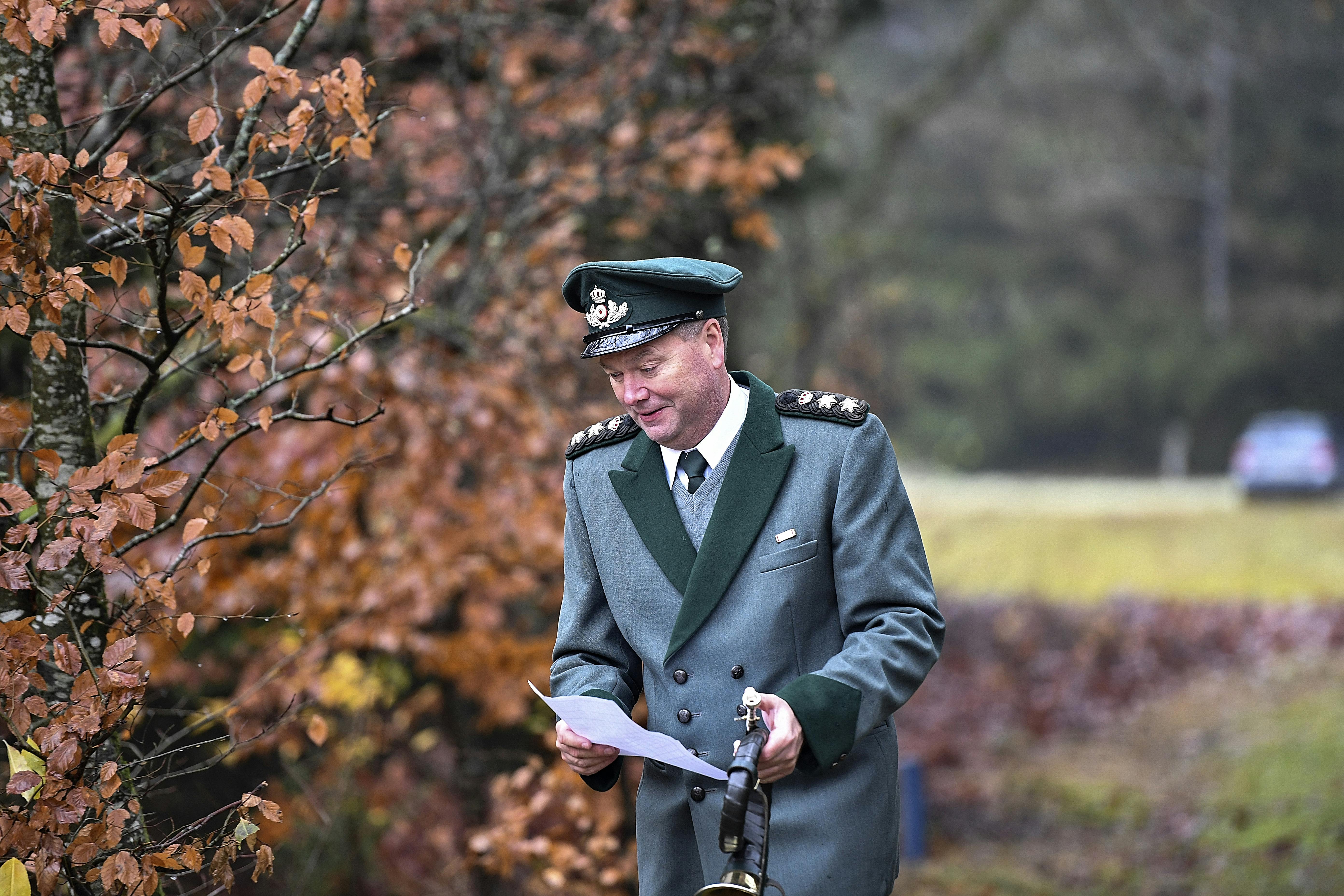 Søren Hald med til kongejagt afholdt af daværende kronprins Frederik i 2023. 