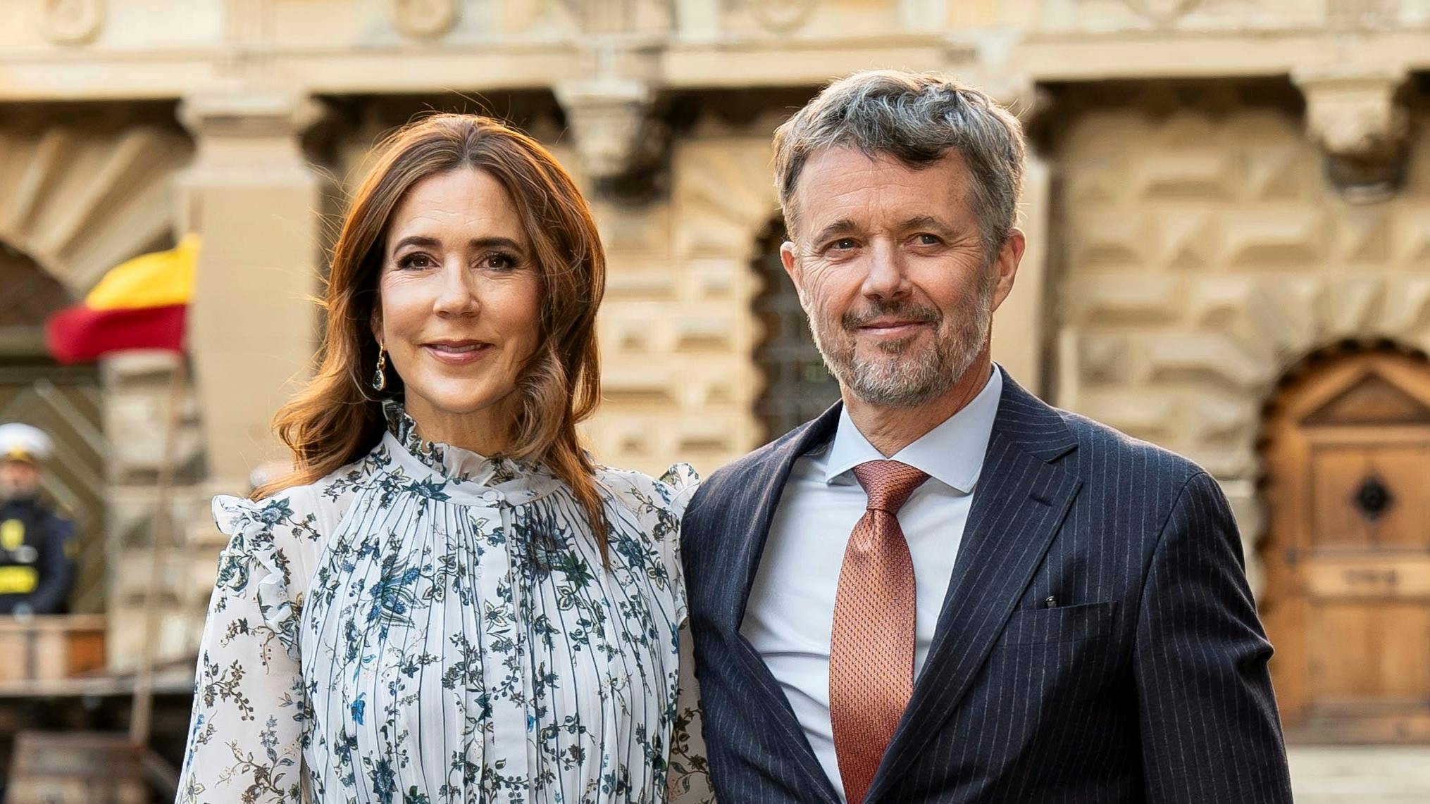 Dronning Mary og kong Frederik.