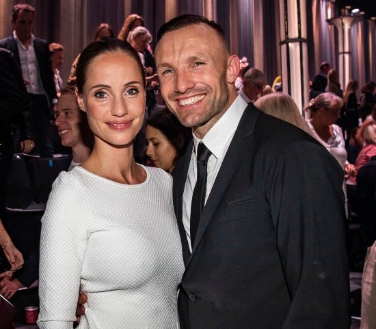 Lea Hvidt Kessler med sin mand Mikkel Kessler.