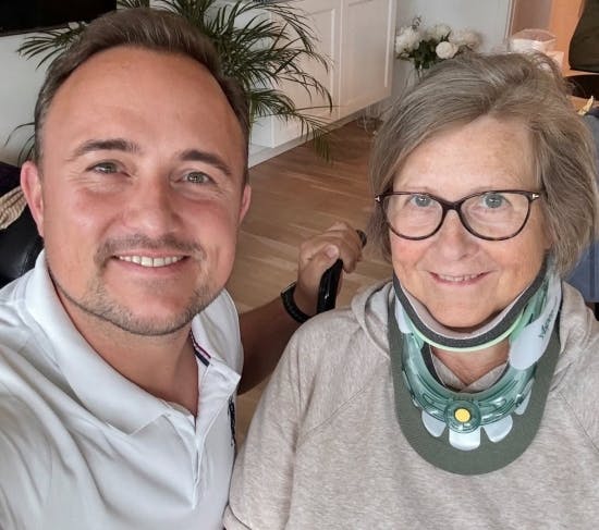 Thomas Evers Poulsen og mor Jonna.