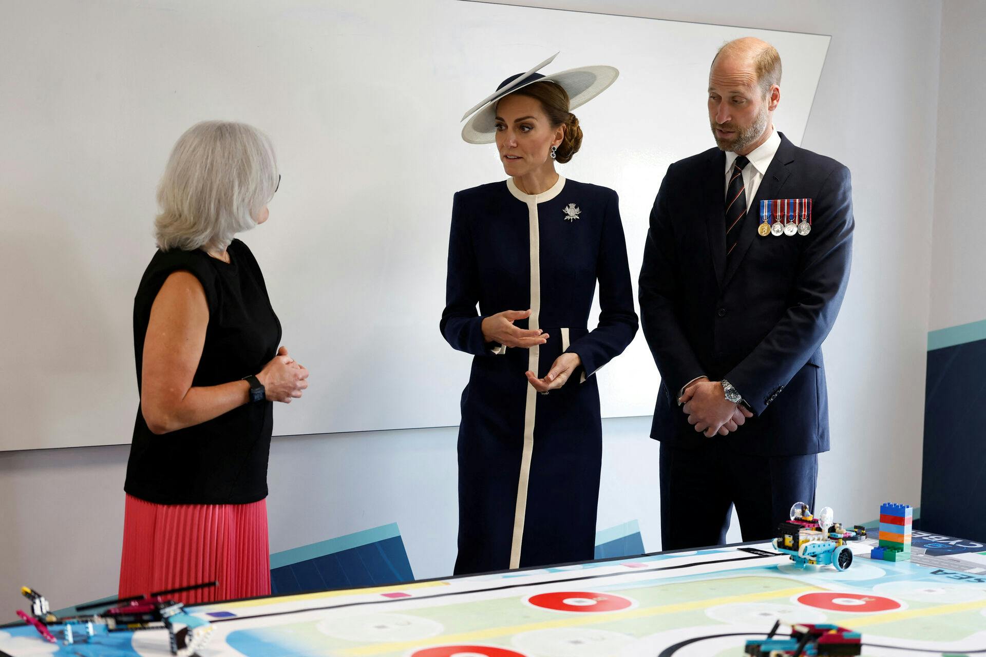 Prins William og prinsesse Kate til den officielle navngivning af HMS Glasgow. 