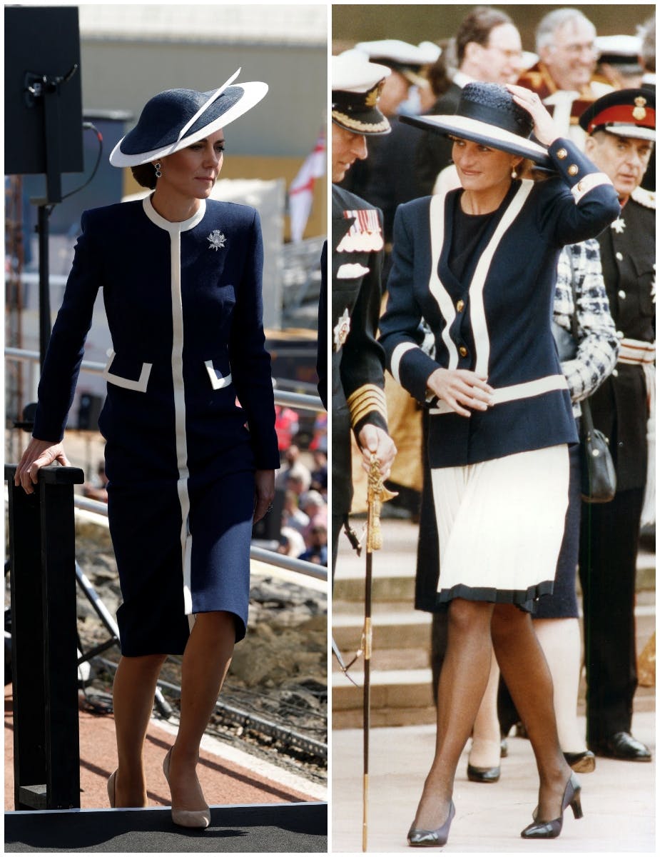 Prinsesse Catherine og prinsesse Diana.