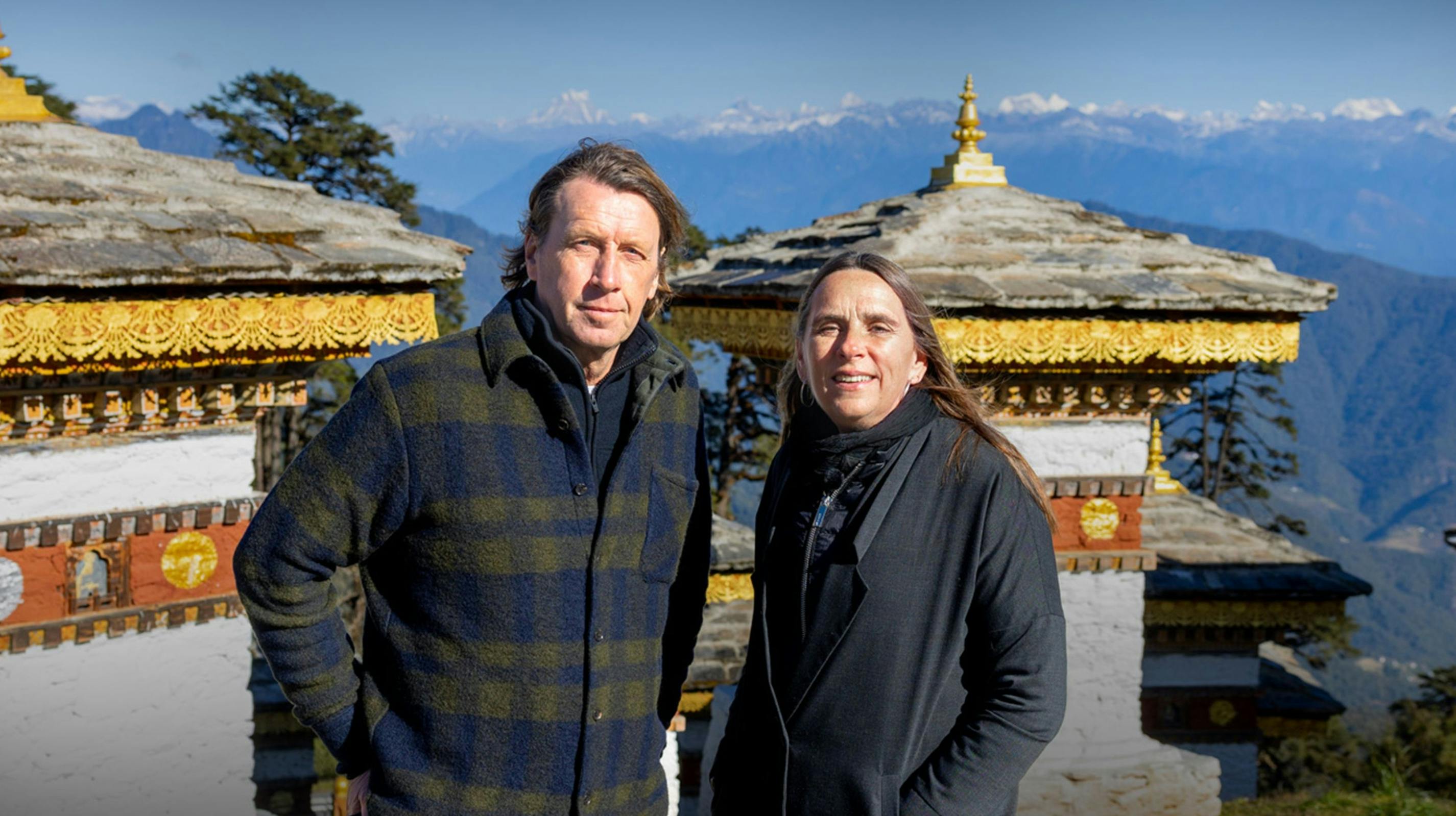 Anne og Anders i Bhutan.