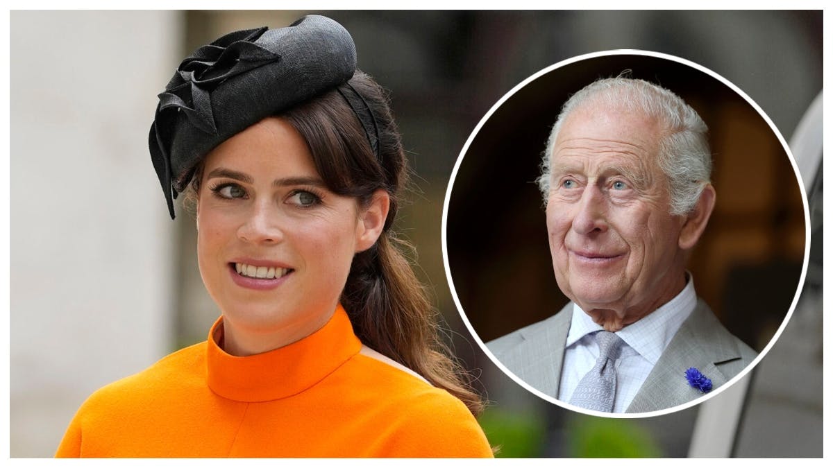 Prinsesse Eugenie og kong Charles.
