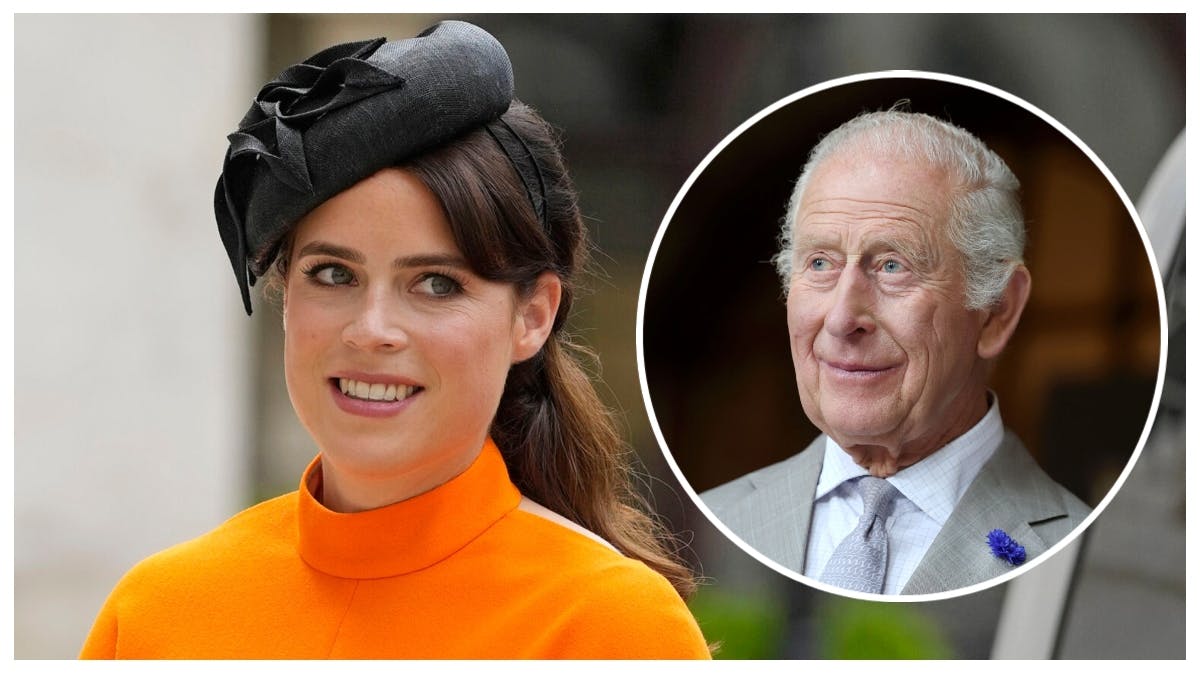 Prinsesse Eugenie og kong Charles.