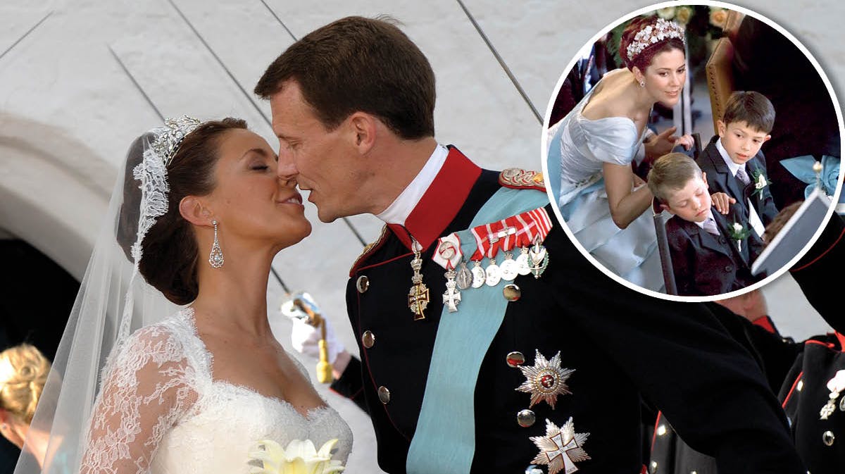 Lille Felix stjal opmærksomheden ved prins Joachim og prinsesse Maries bryllup i 2008.