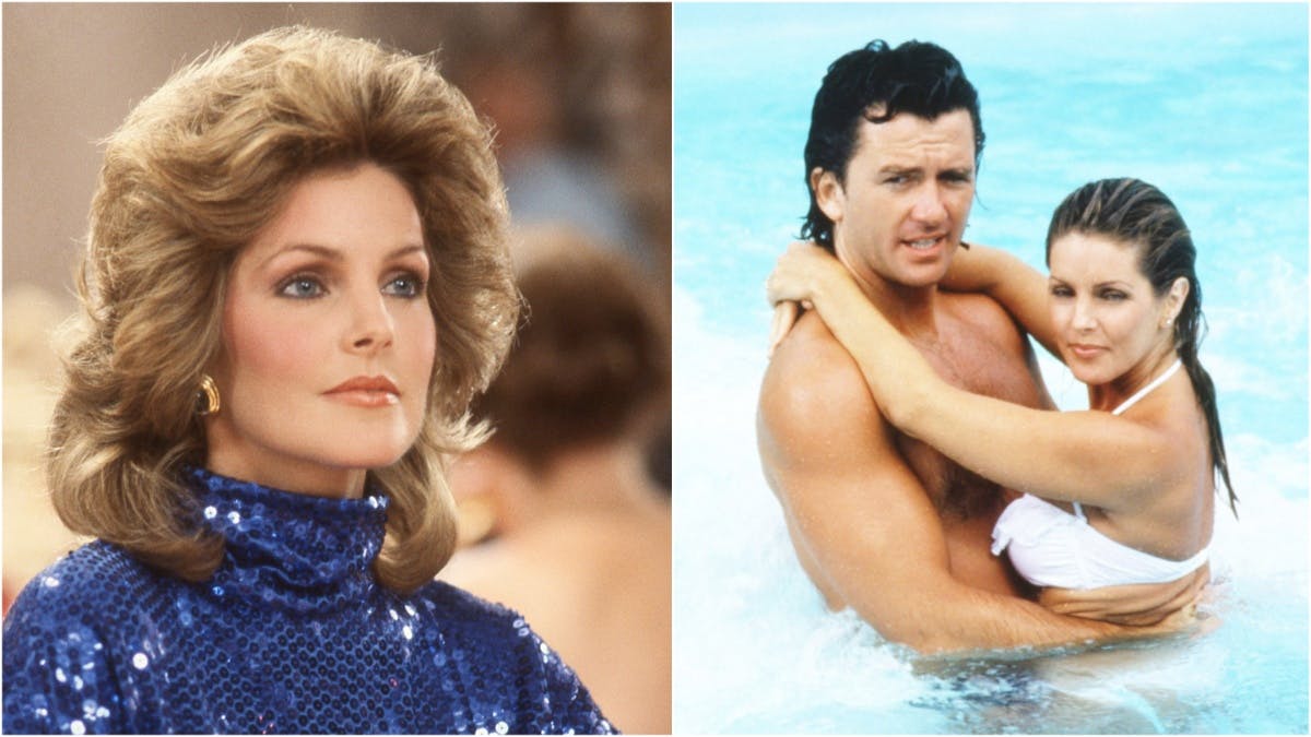 Priscilla Presley og Patrick Duffy i tv-serien "Dallas". 