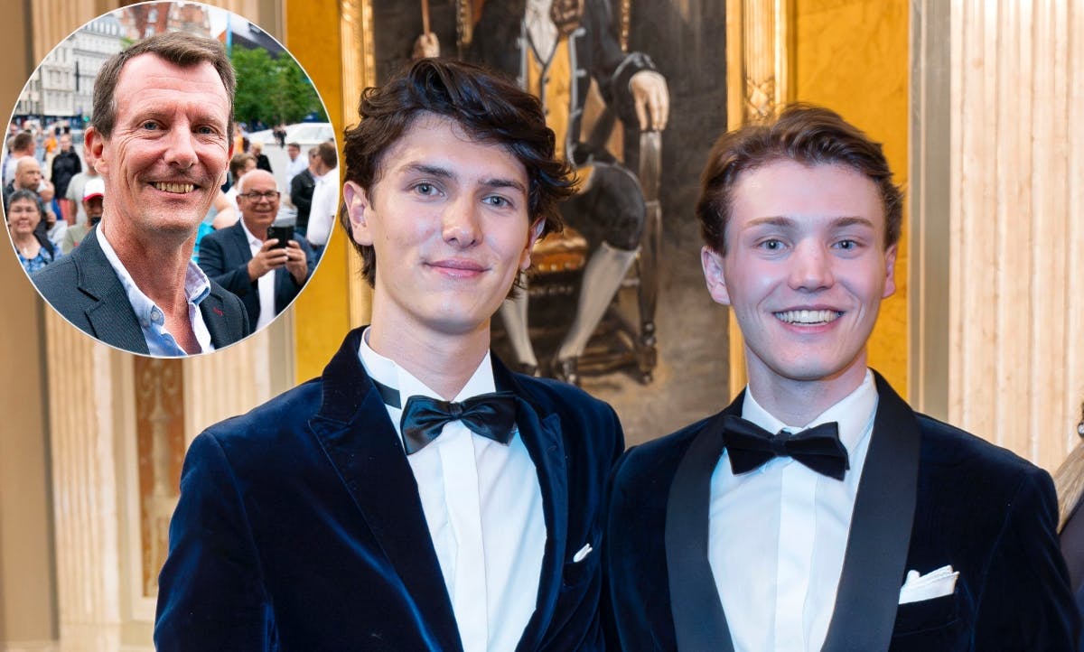 Grev Nikolai og grev Felix samt prins Joachim&nbsp;