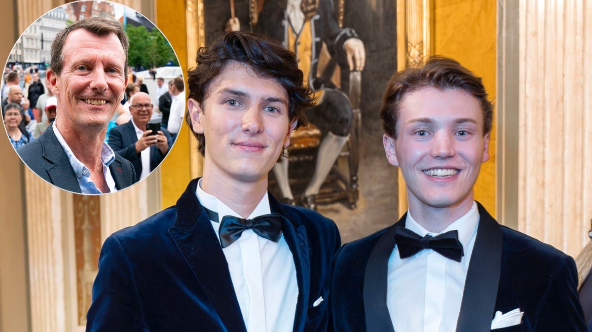 Grev Nikolai og grev Felix samt prins Joachim 