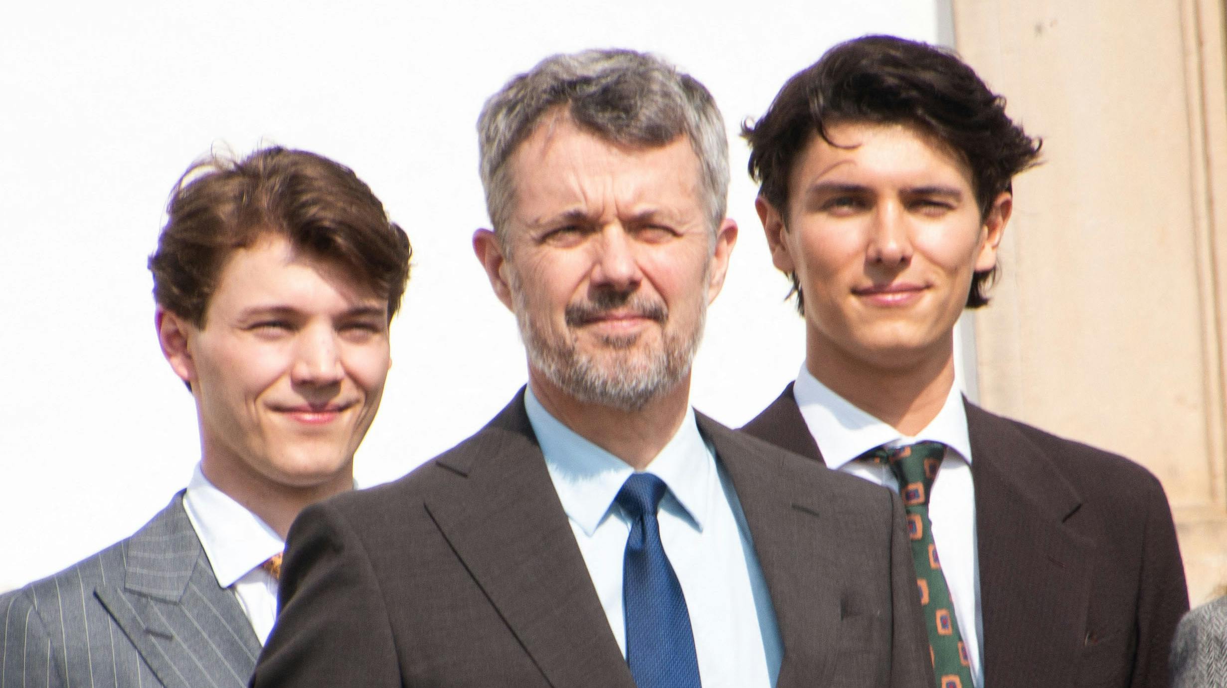 Grev Felix, kong Frederik og grev Nikolai. 
