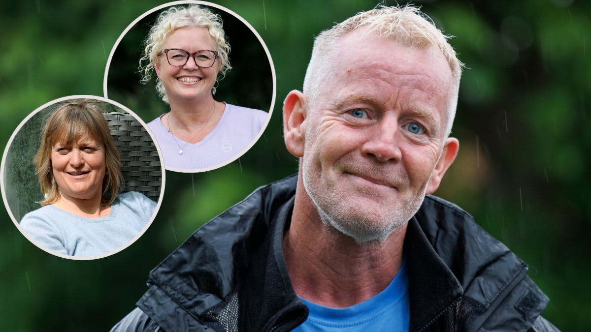 Trine og Helle samt Henrik Winther fra "Landmand søger kærlighed"