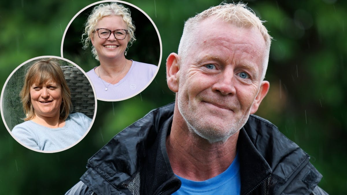 Trine og Helle samt Henrik Winther fra "Landmand søger kærlighed"