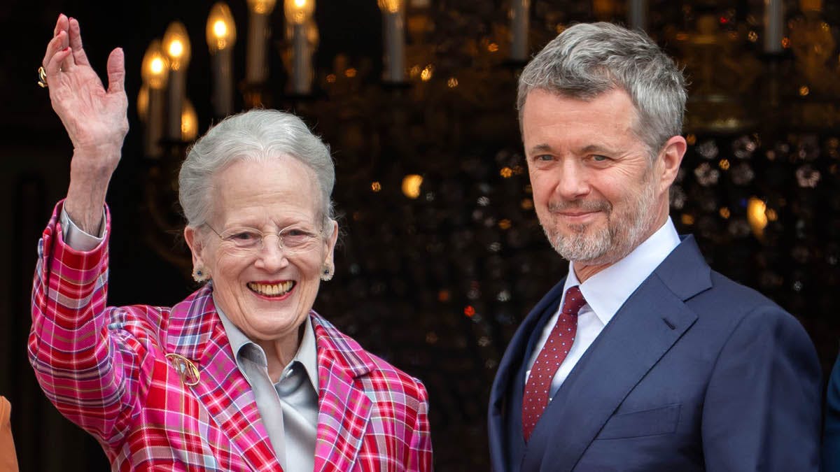 Dronning Margrethe og kong Frederik på fødselsdagen den 26. maj. 
