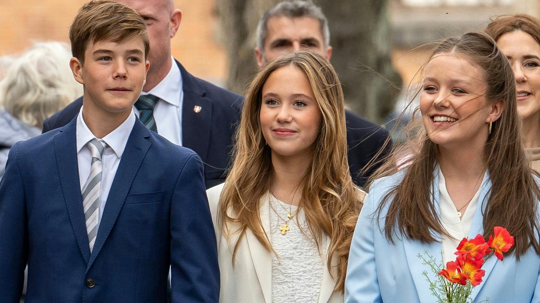 Prins Vincent, prinsesse Josephine og prinsesse Isabella. 