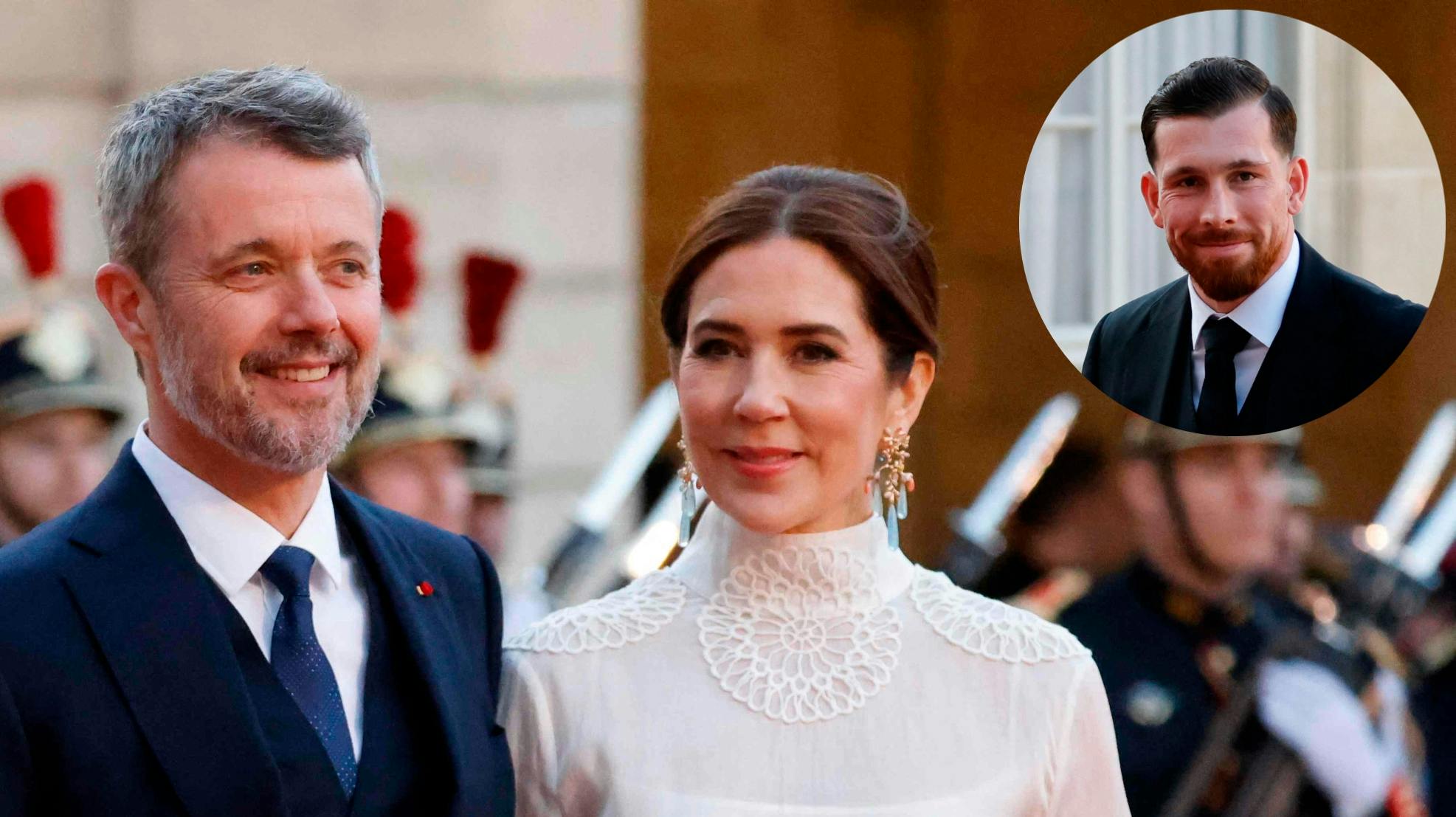 Kong Frederik, dronning Mary og Pierre-Emile Højbjerg.