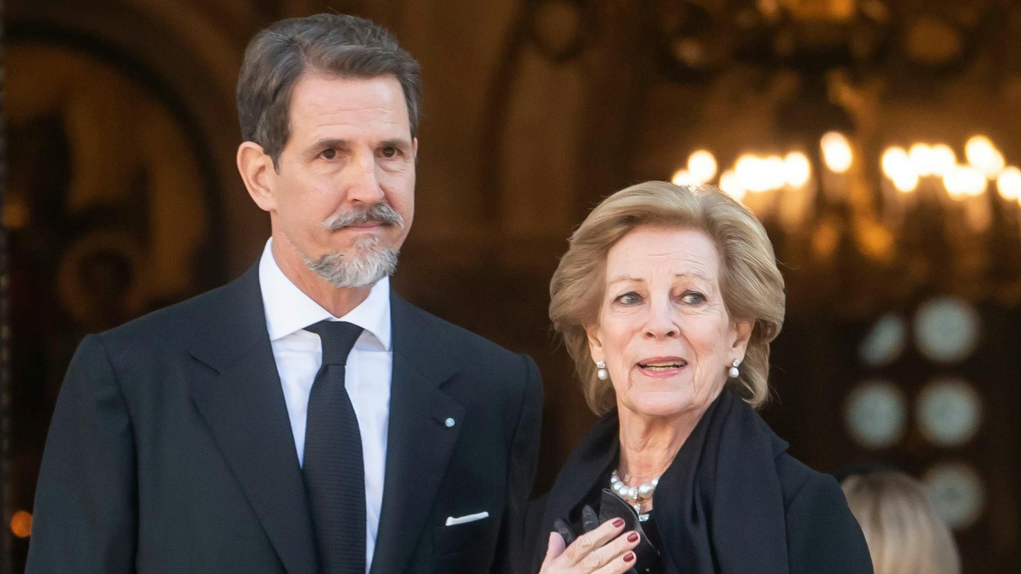 Pavlos de Gréce og dronning Anne-Marie.&nbsp;