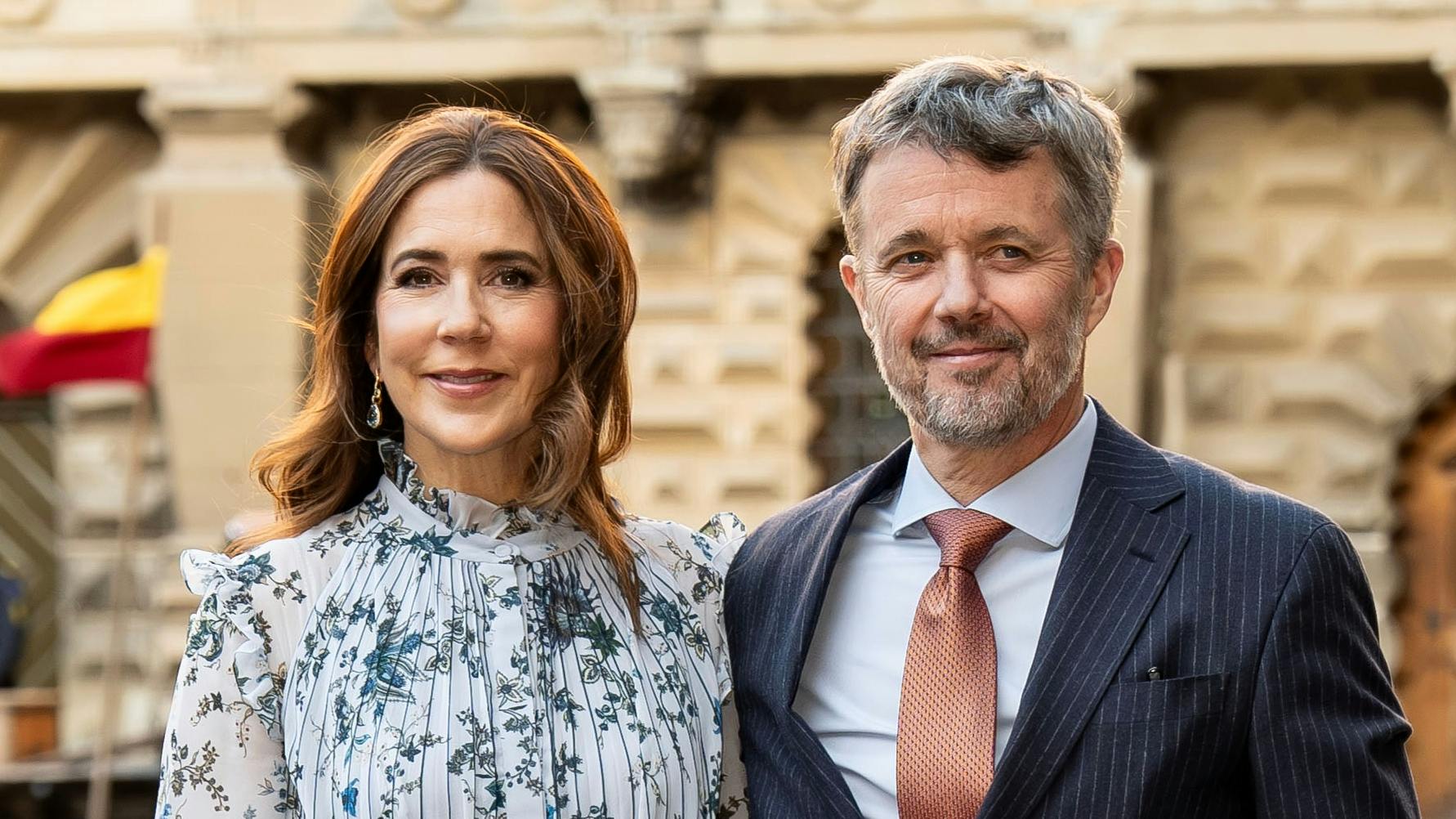 Dronning Mary og kong Frederik.