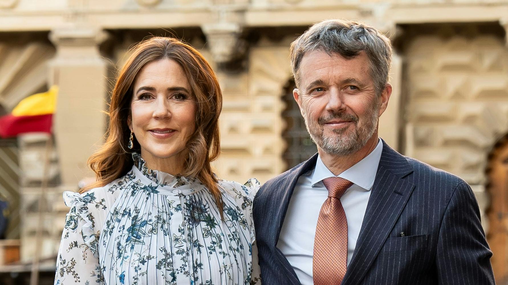 Dronning Mary og kong Frederik.