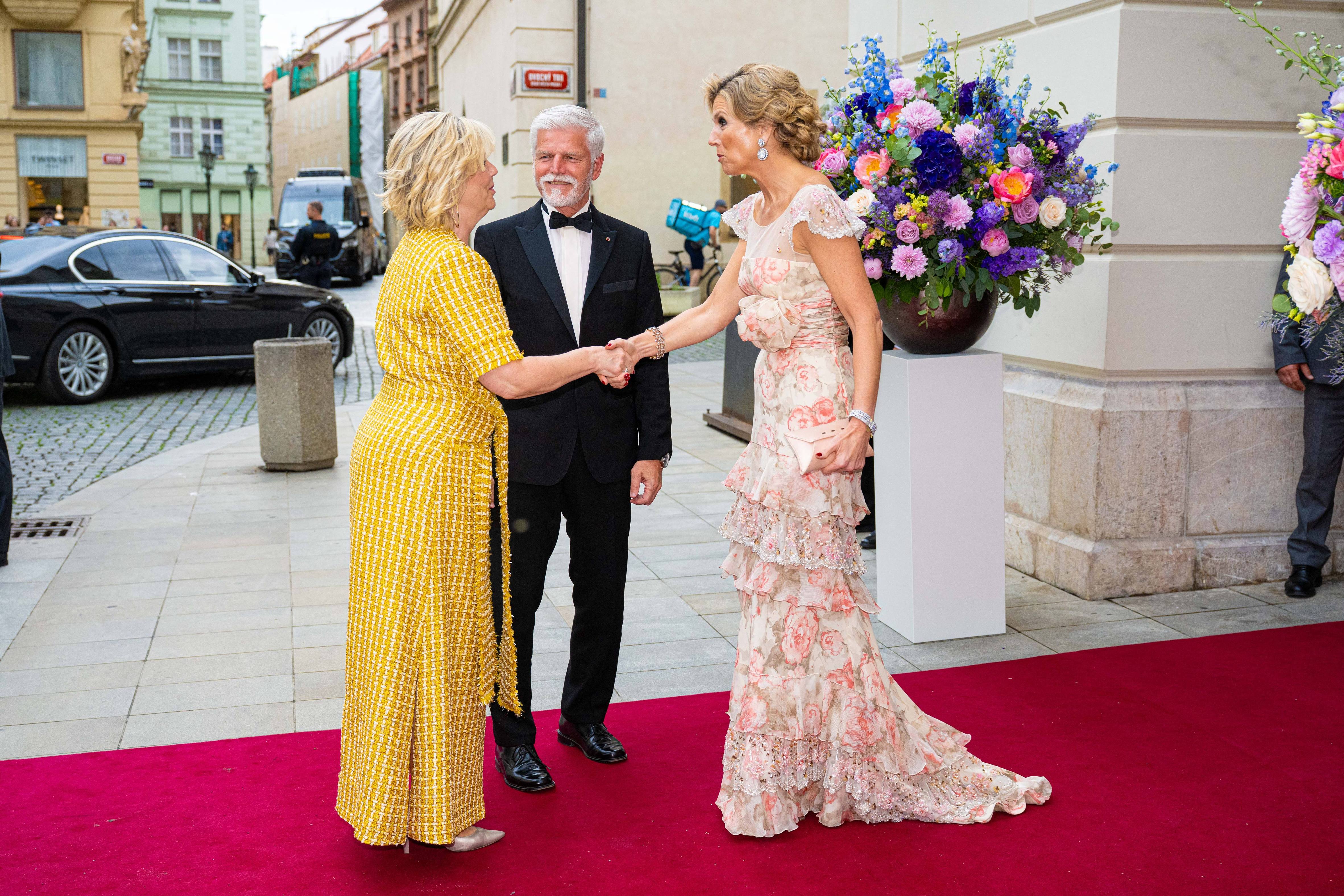 Dronning Maxima ved afskedsfest i Estates Theatre i Prag.