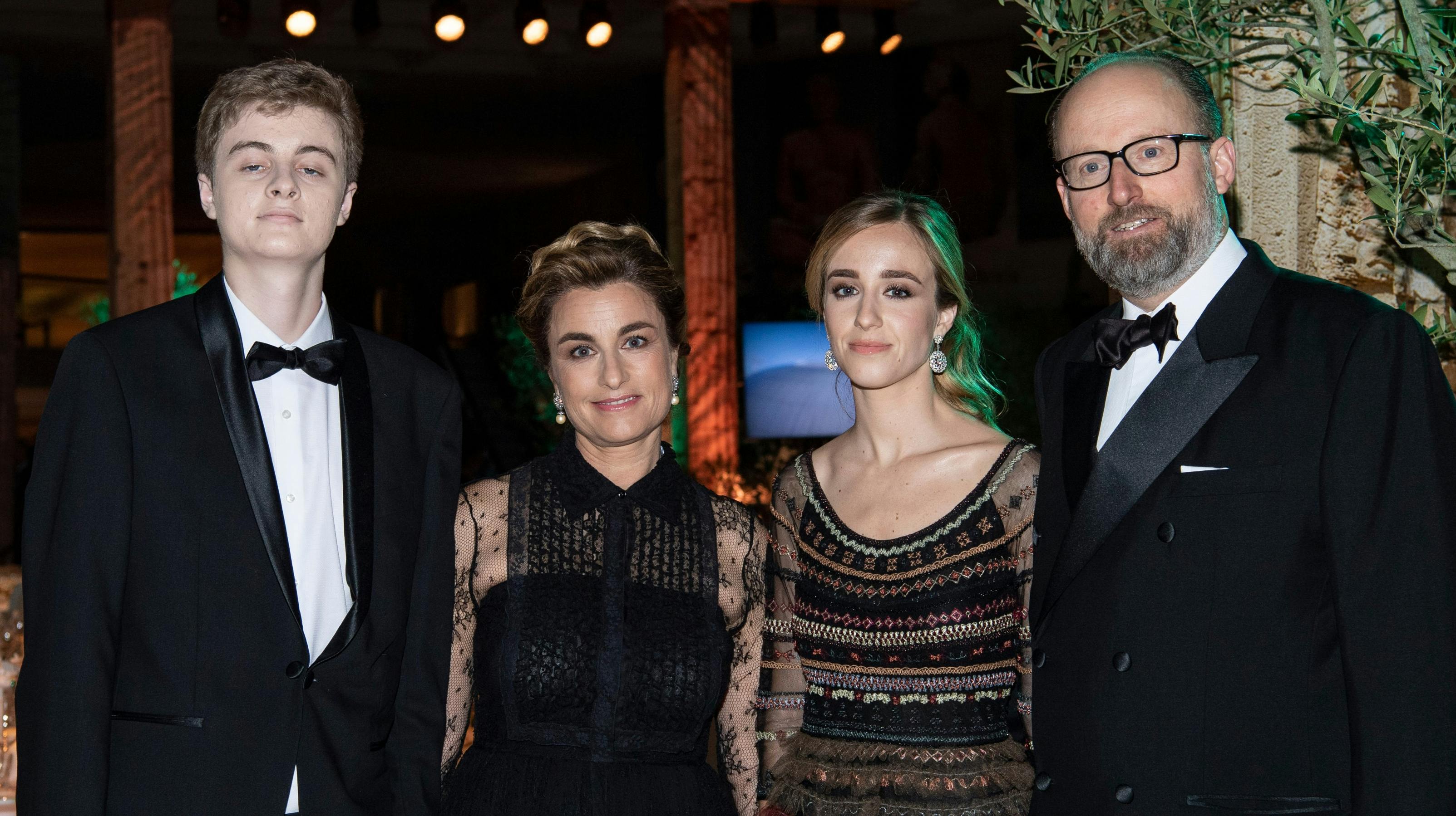 Prins Frederik, prinsesse Julie, prinsesse Charlotte og prins Robert af Luxembourg.