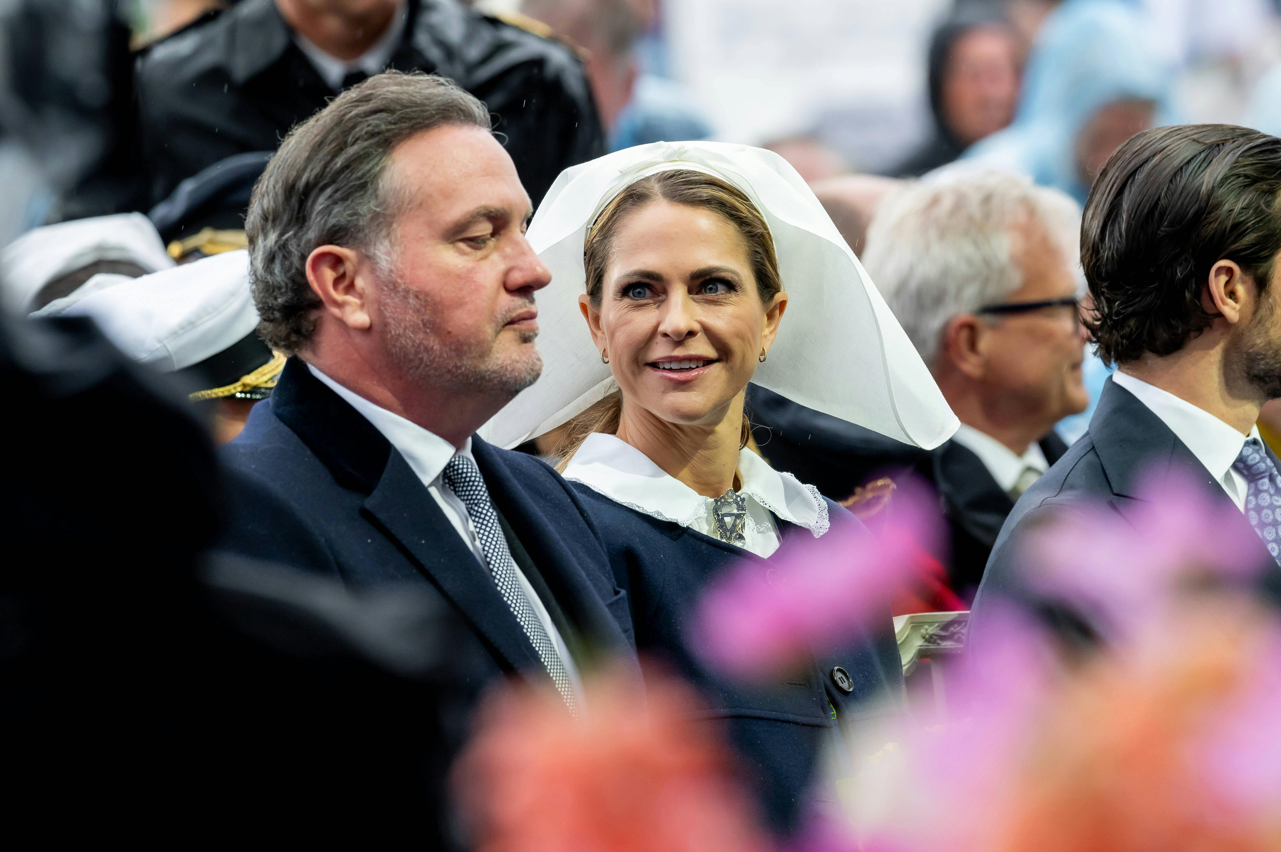 Princess Madeleine, Chris O'Neill, Celebrations at Skansen open-air museum as part of the National Day celebrations in Stockholm, Sweden, June 6, 2025. ( DANA-No: 02616021 )