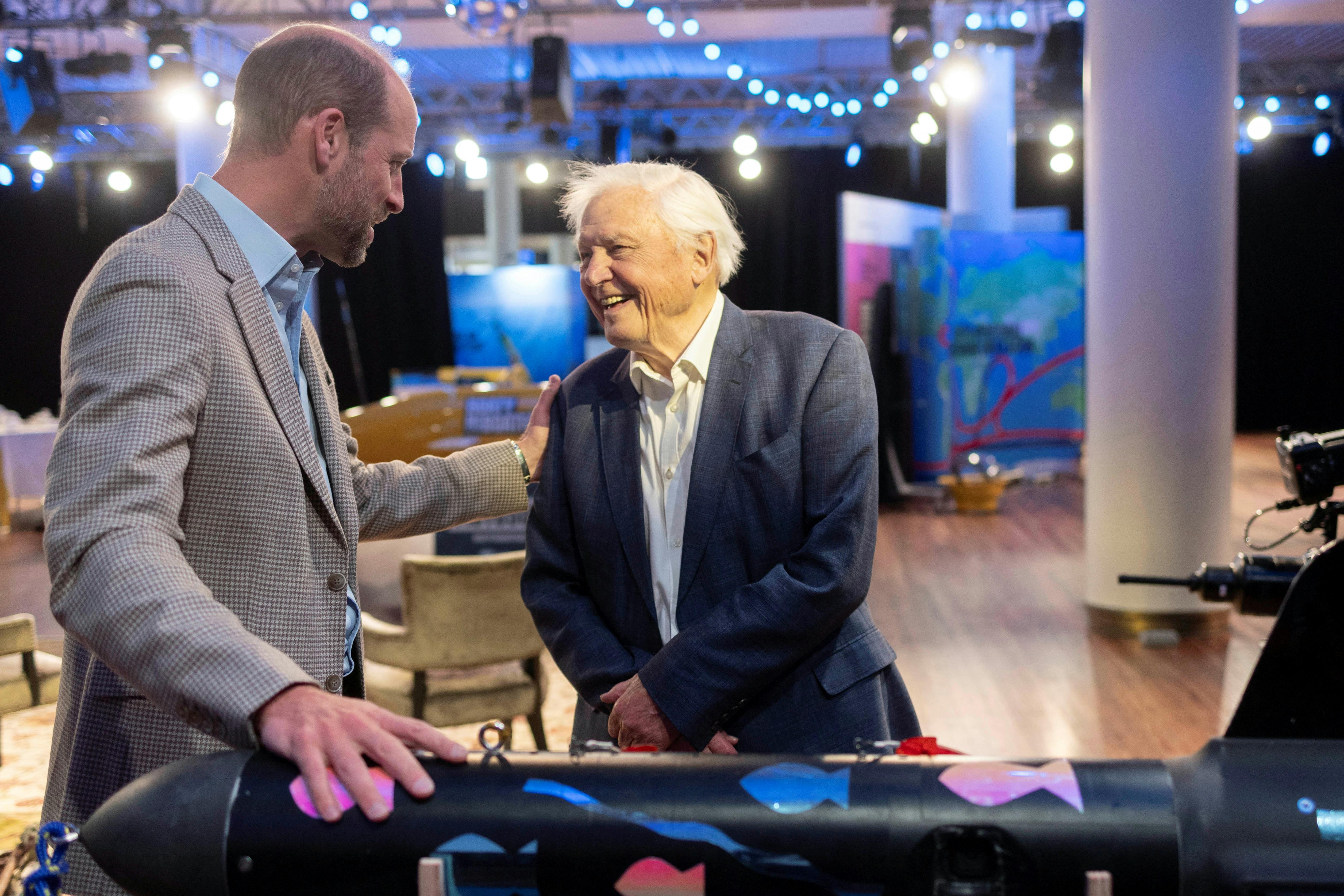 Prins William og David Attenborough