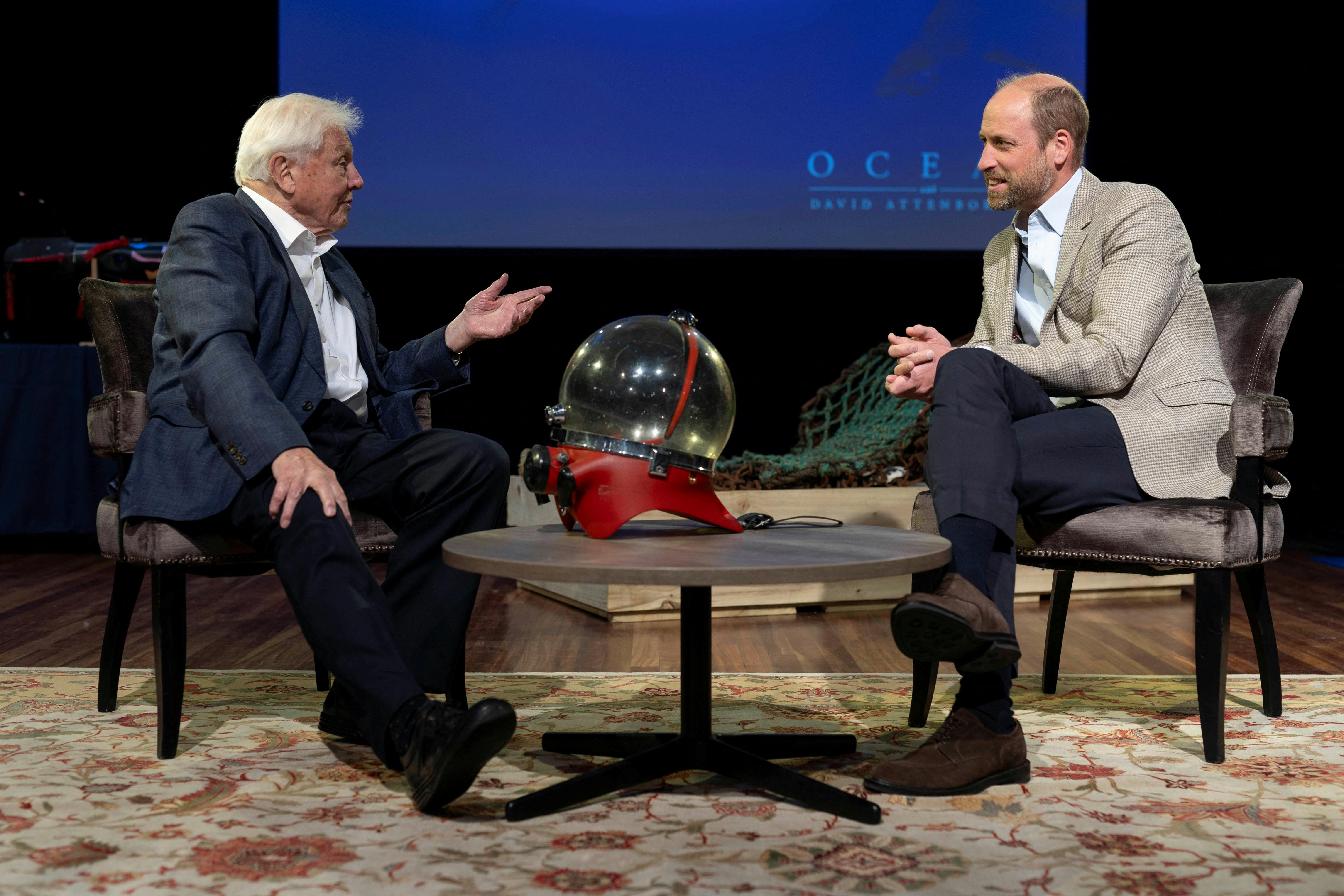Prins William og David Attenborough