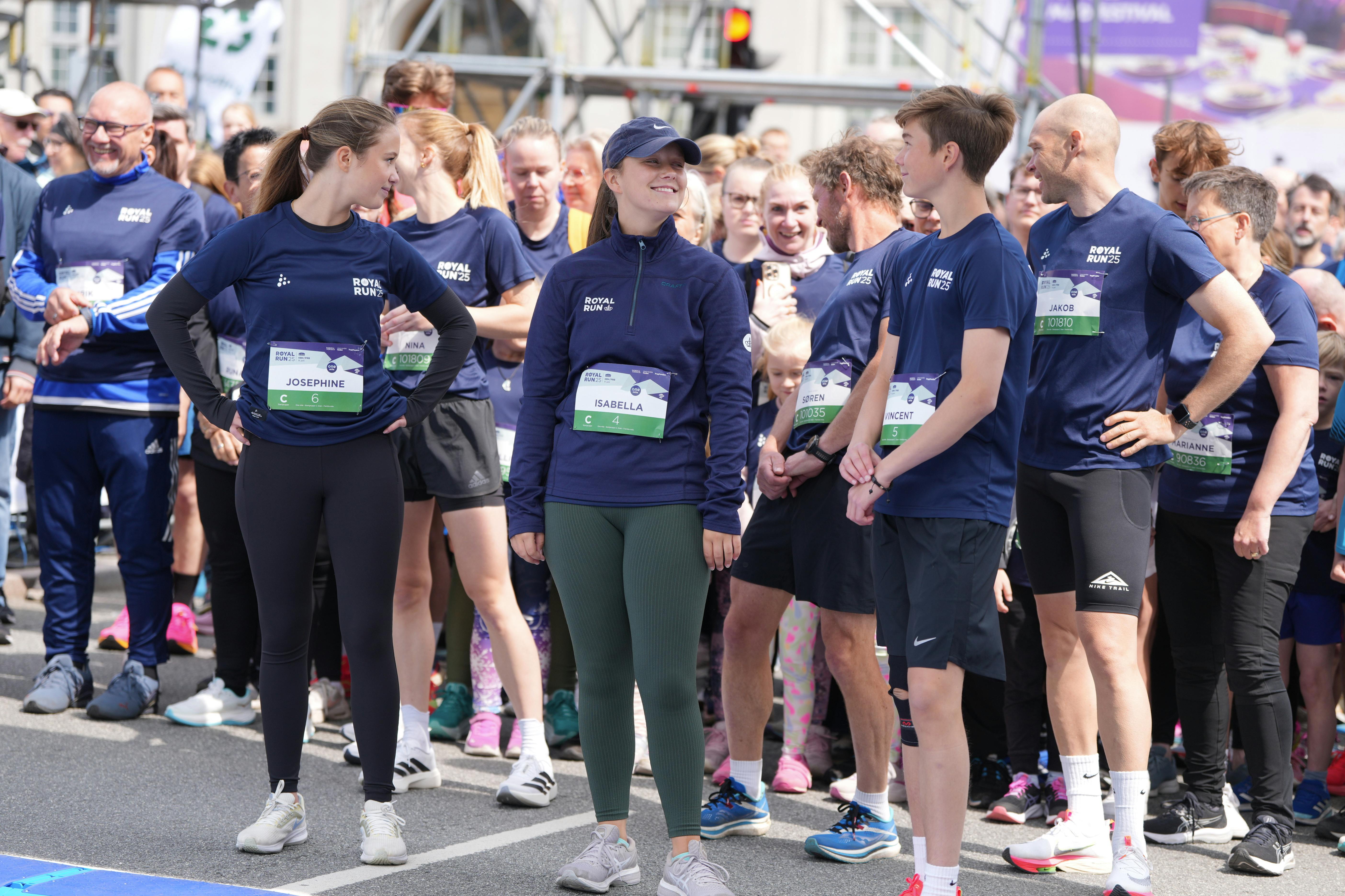 De tre kongebørn prinsesse Isabella, prinsesse Josephine og prins Vincent løber Royal Run i København, mandag den 9. juni 2025. Det er syvende gang, at Royal Run afholdes på tværs af landet. Royal Run 2025 har det højeste antal tilmeldte nogensinde: 97.500 er samlet tilmeldt i de fem værtsbyer.