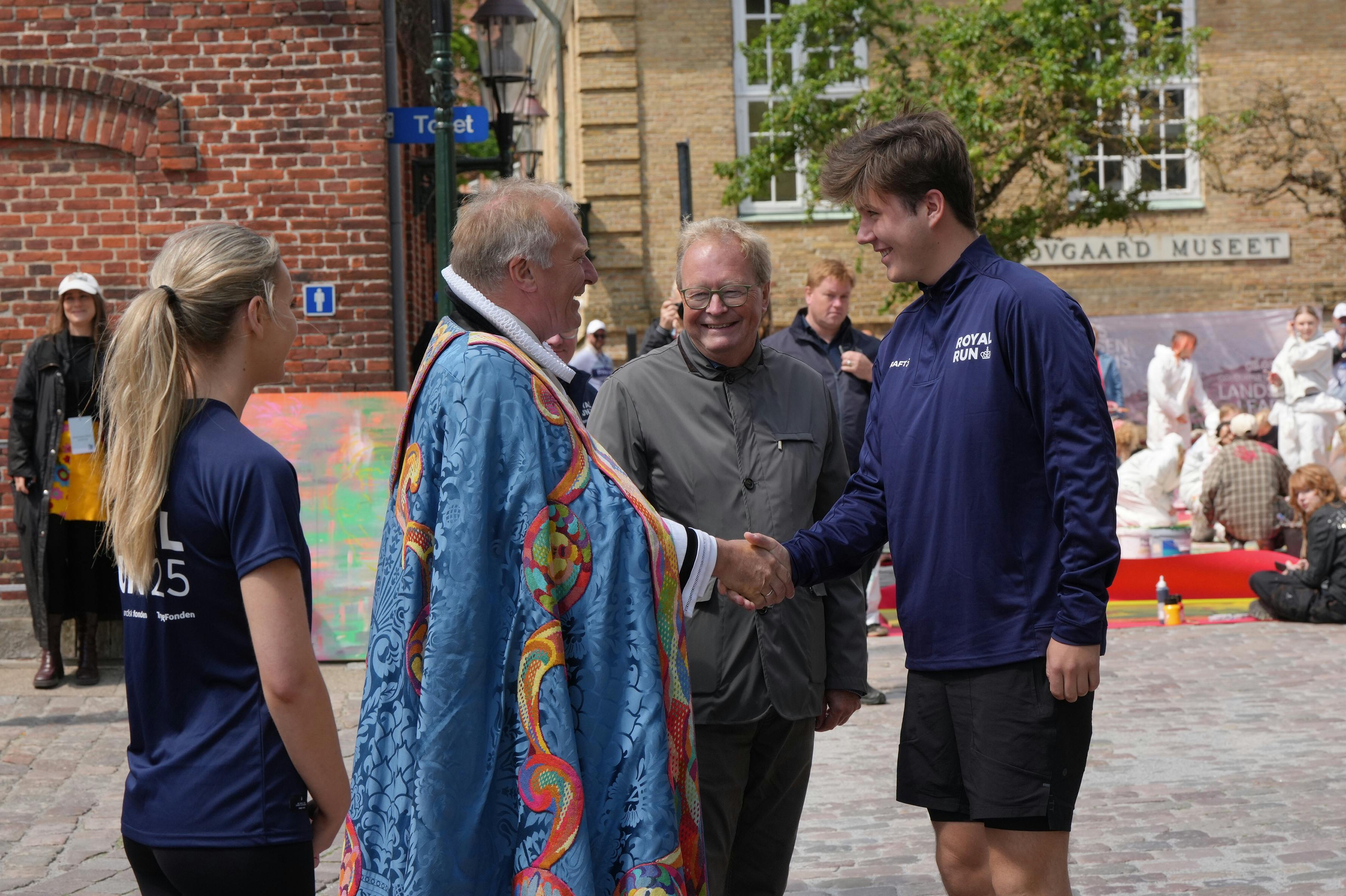 Kronprins Christian deltager i Royal Run i Viborg, mandag den 9. juni 2025.