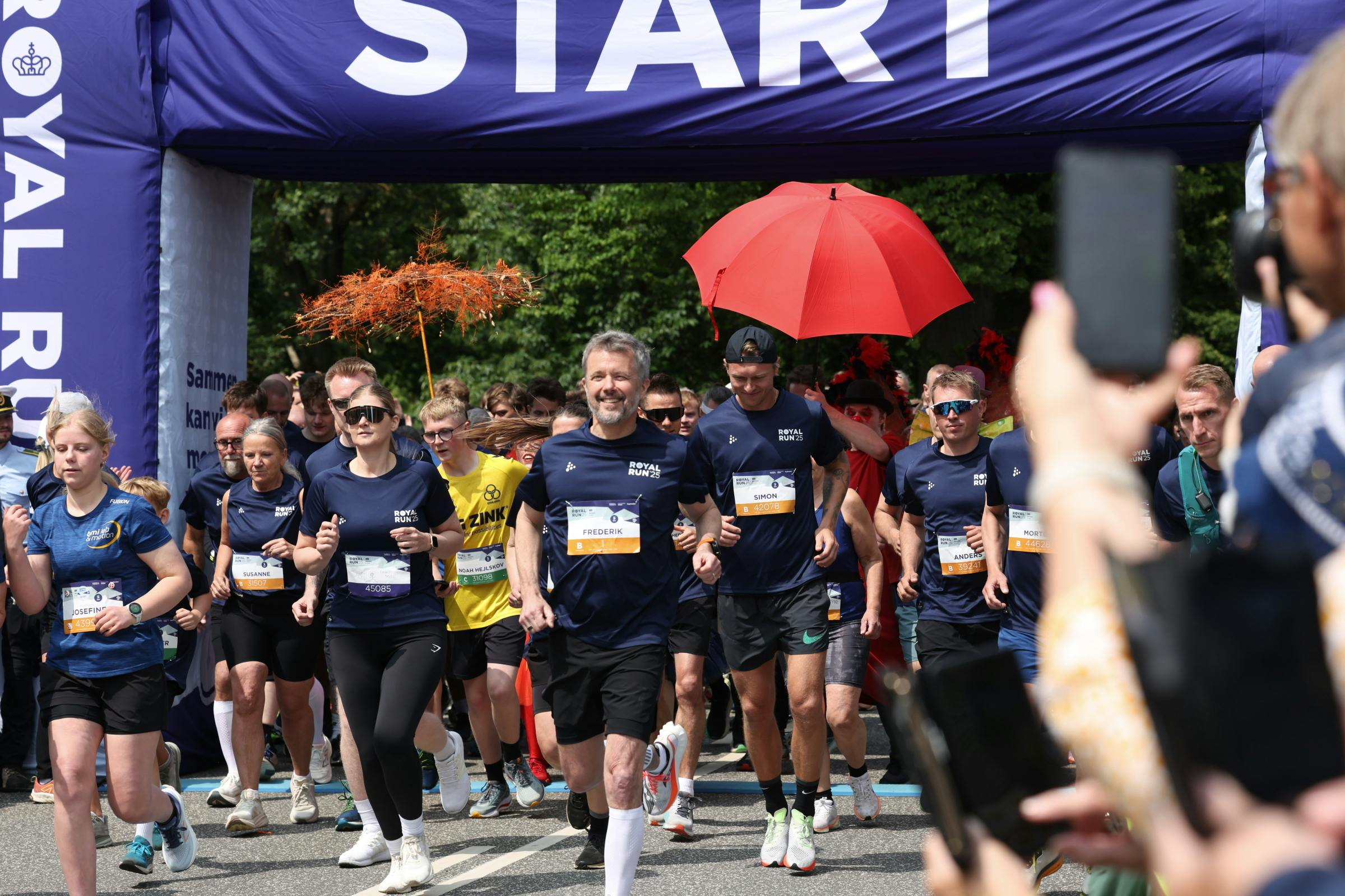 Kong Frederik deltager i Royal Run i Horsens, mandag den 9. juni 2025.