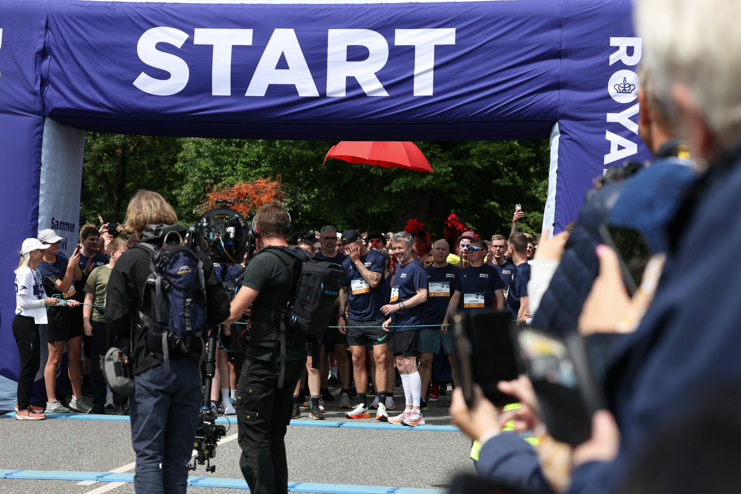 Kong Frederik deltager i Royal Run i Horsens, mandag den 9. juni 2025.