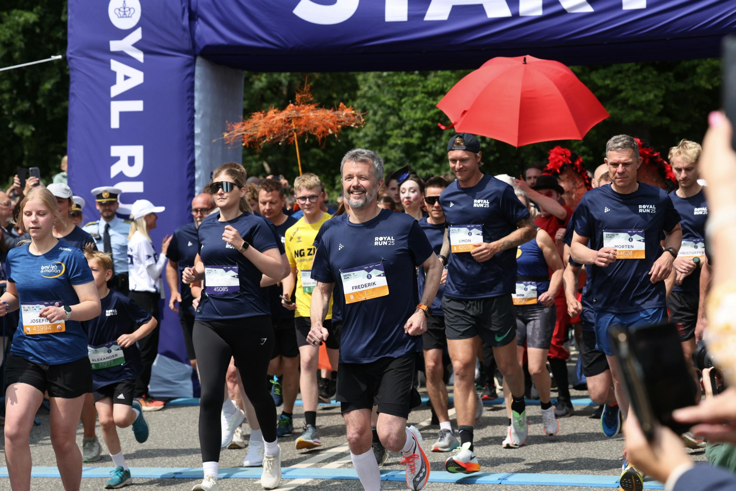 Kong Frederik løber i Horsens.