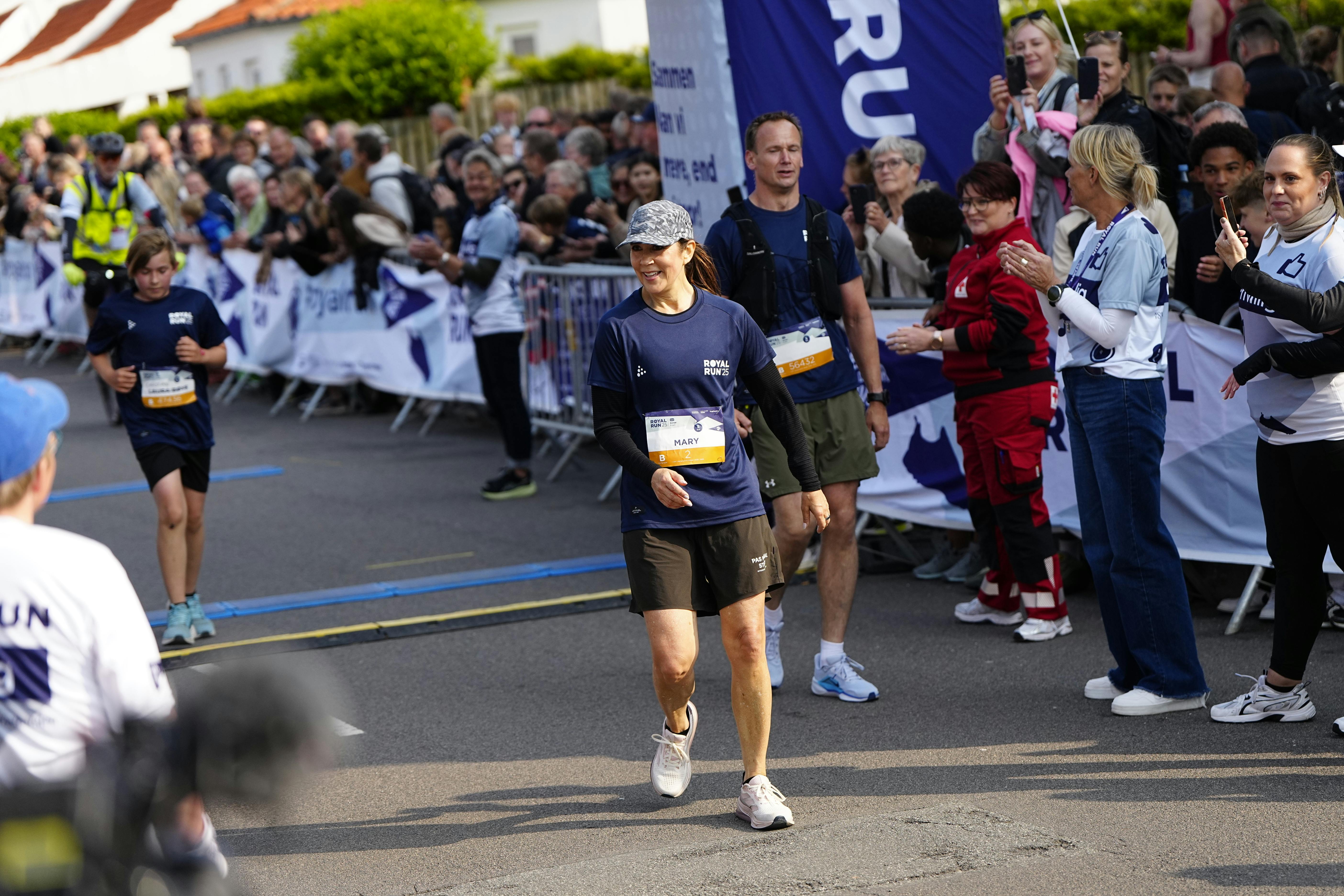 Dronning Mary deltager i Royal Run i Korsør, mandag den 9. juni 2025.