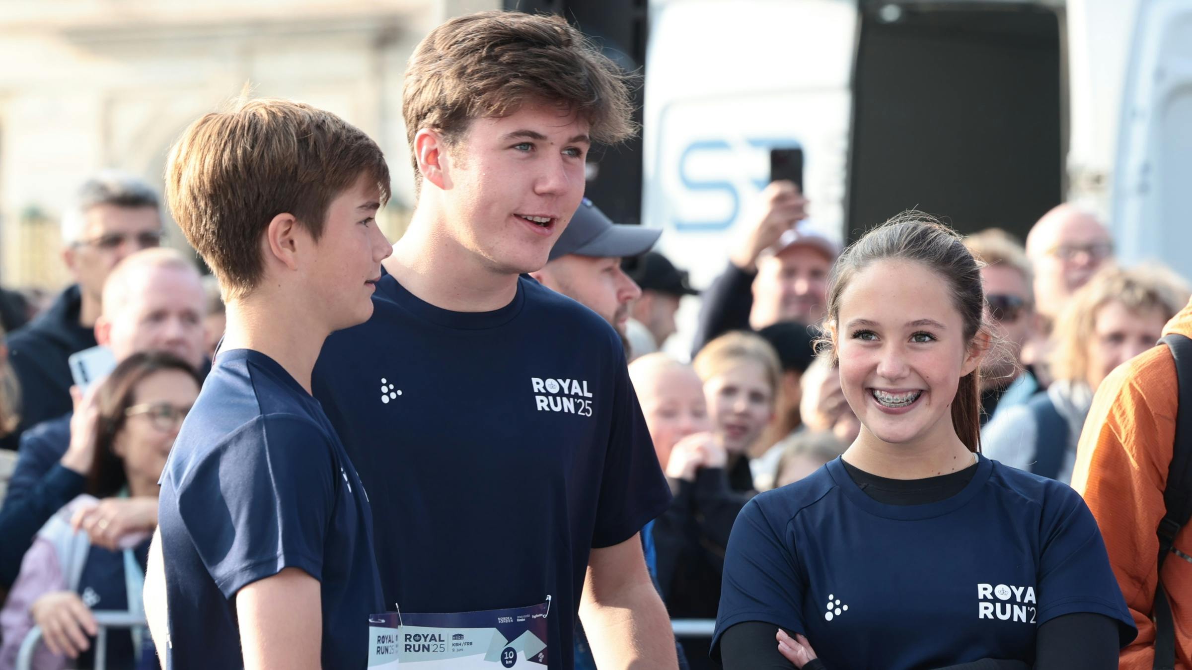 Prins Vincent, kronprins Christian og prinsesse Josephine. 