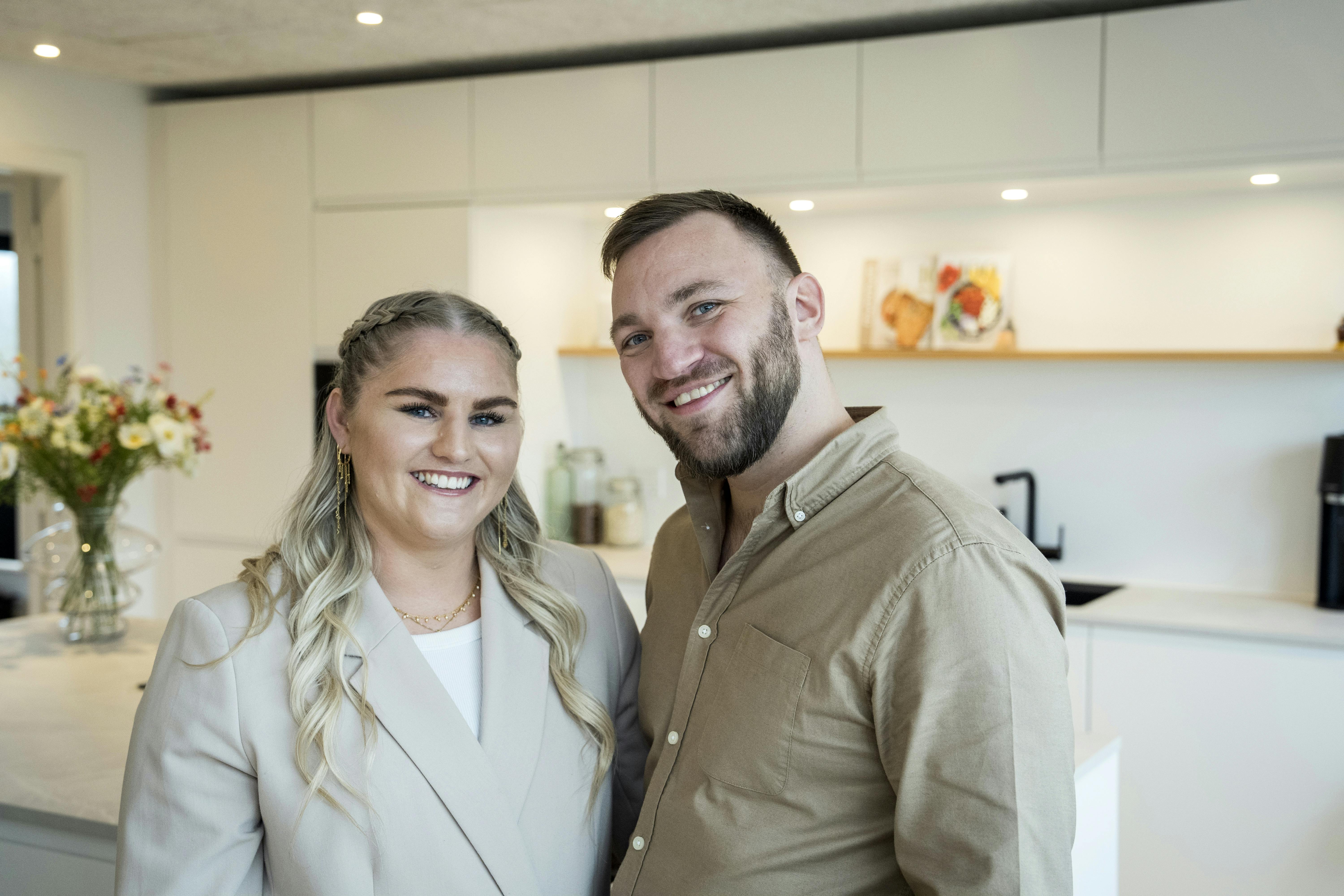 Cecilie og Søren Ole i deres hus i Ribe