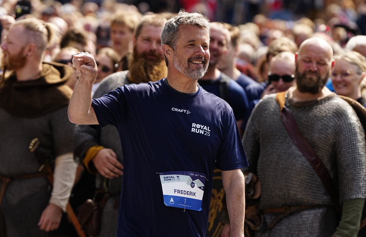 Kong Frederik i Ribe til Royal Run 2025.