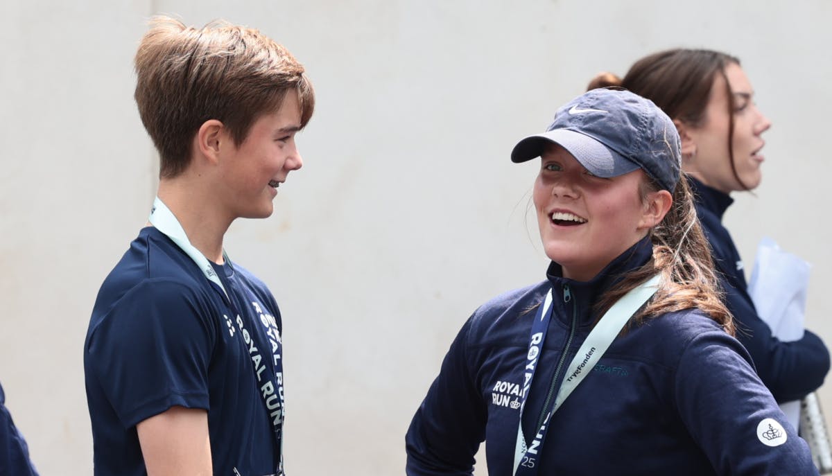 Prins Vincent og prinsesse Isabella efter Family Mile i København.&nbsp;