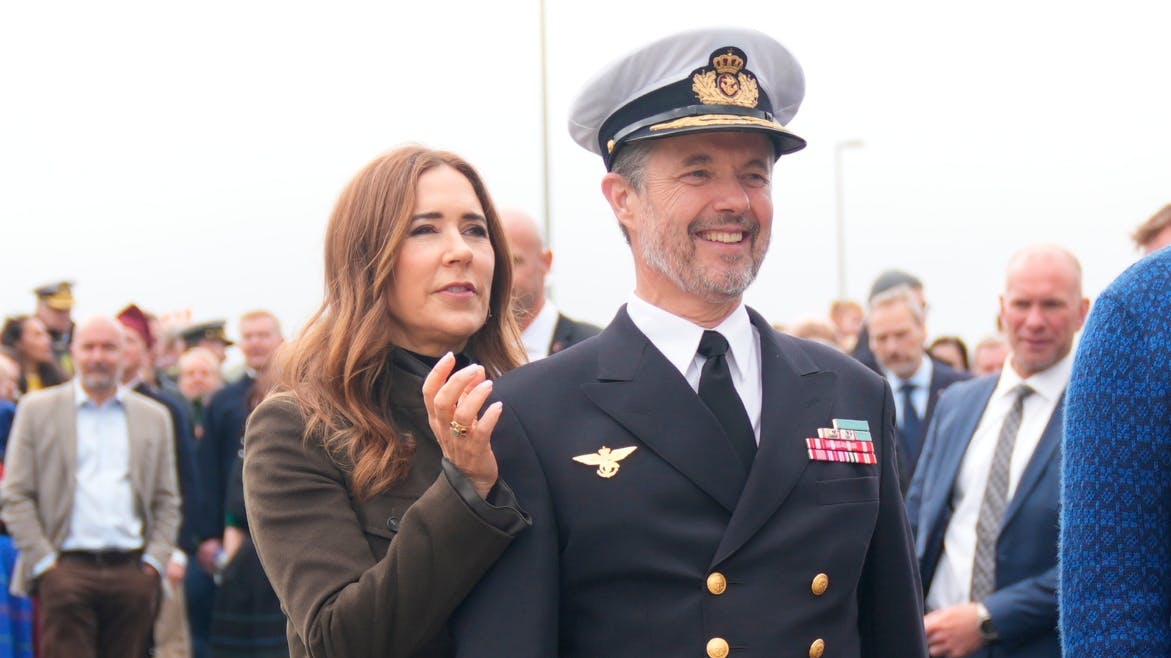 Dronning Mary og kong Frederik.