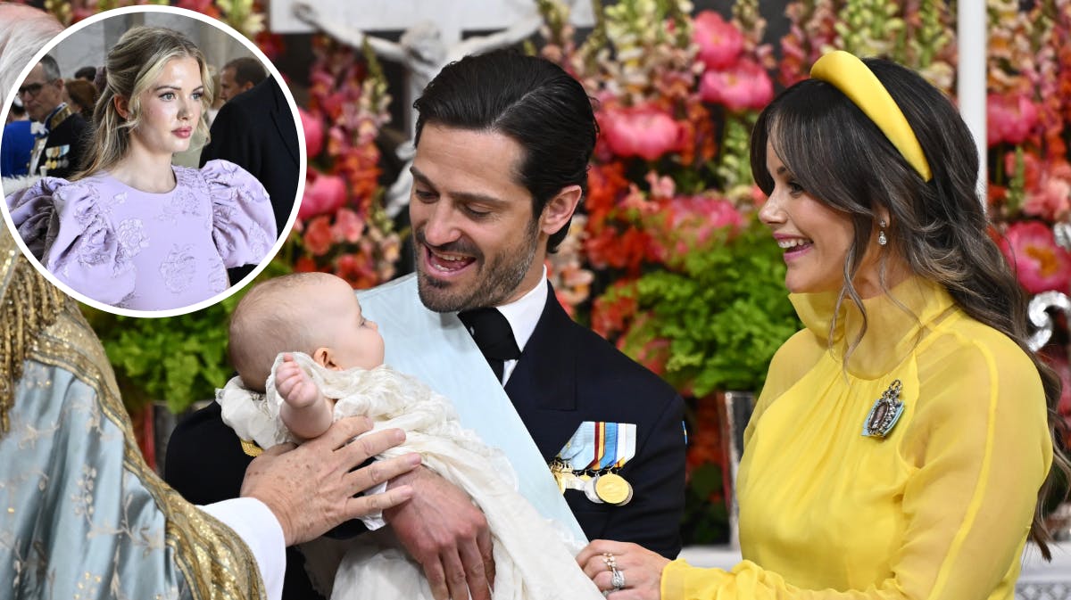 Tiara Larsson, prins Carl Philip, prinsesse Sofia og prinsesse Ines. 