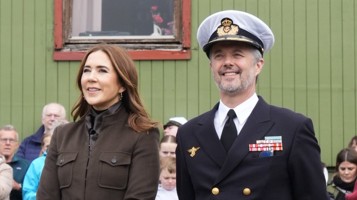 Dronning Mary og kong Frederik.