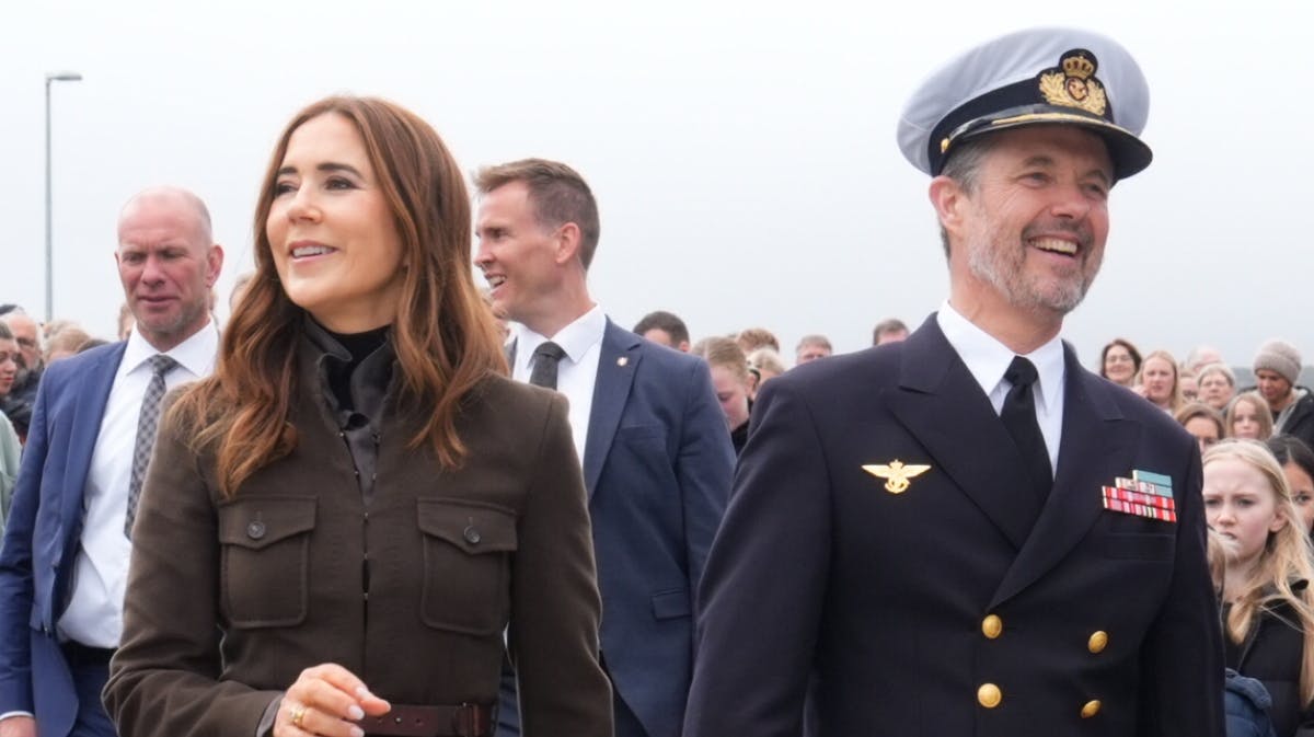 Dronning Mary og kong Frederik ved fredagens besøg på Færøerne. 